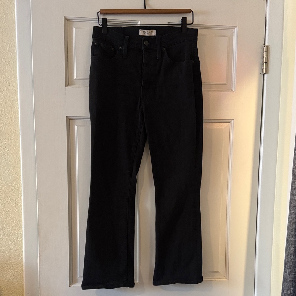 Madewell Black Denim Jeans 🖤 size 28, Cali Demi Boot style